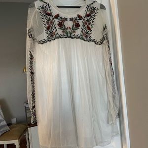Zara off-white dress